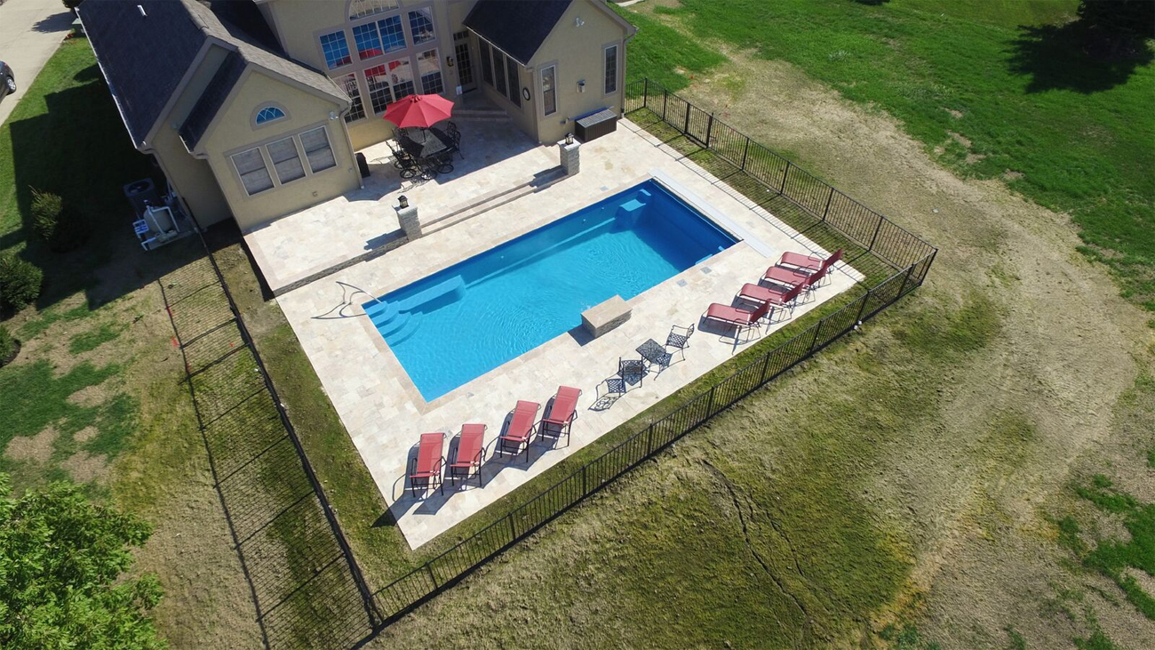 Fibergl Swimming Pool Styles And Designs Easy Living