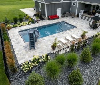 deep end fiberglass pool